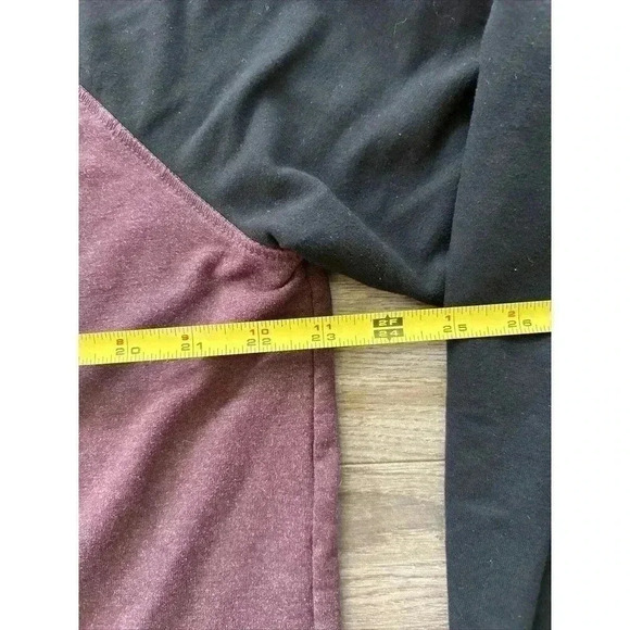 Orvis Mens Size Large Long Sleeve T Shirt Maroon & Black Raglan Super Soft! - Picture 6 of 7